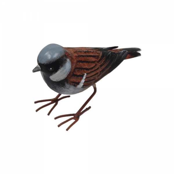 Shows A Large Metal House Sparrow Garden Ornament